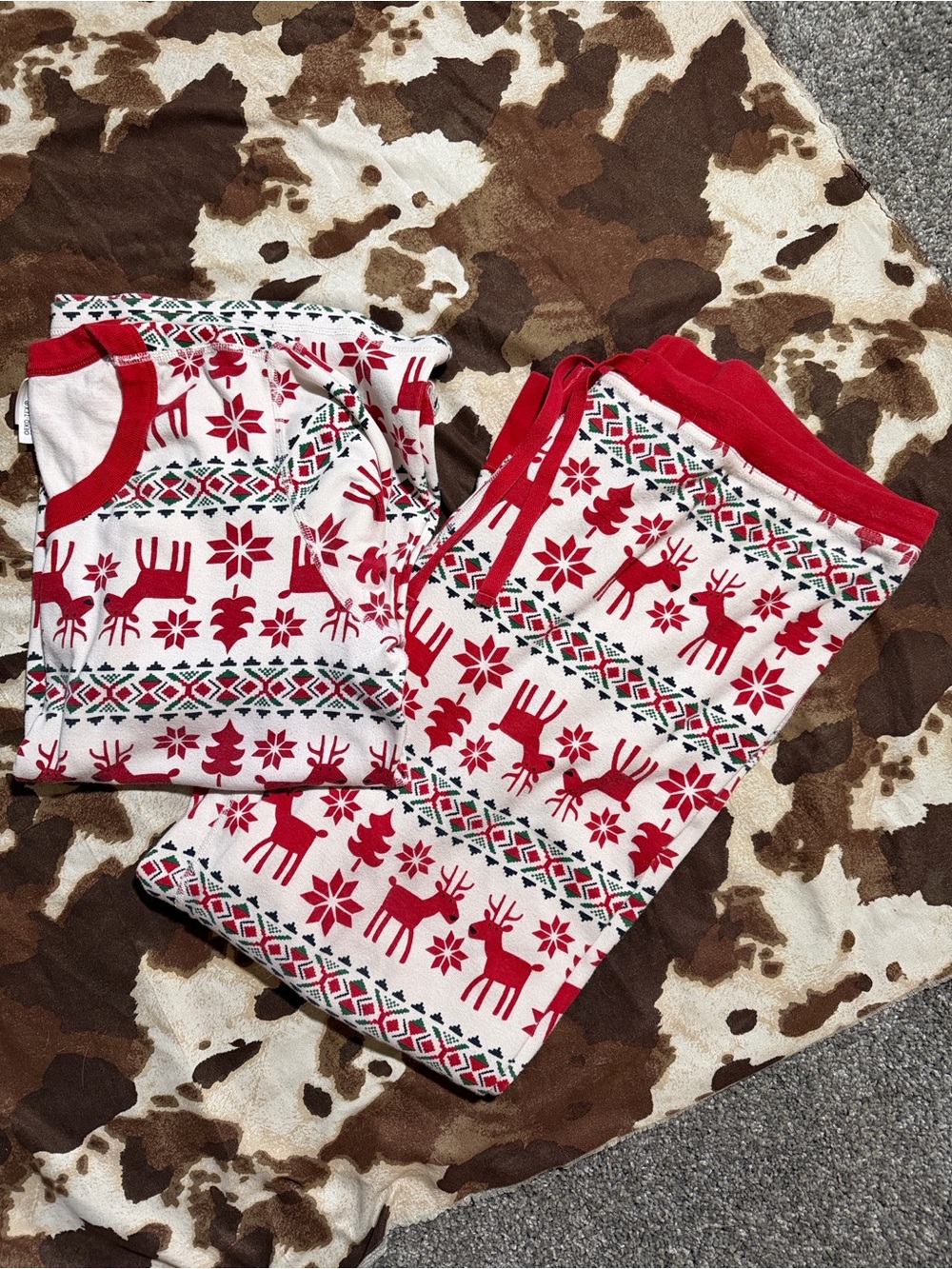 Hanna Andersson Dear Deer Pajama Set XXL